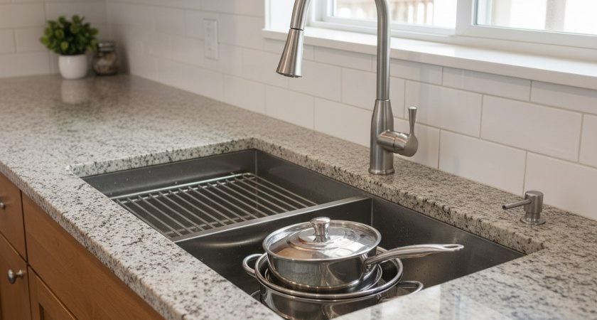 Чем почистить раковину из нержавейки, чтоб блестела как новая - столько лет жила и не знала