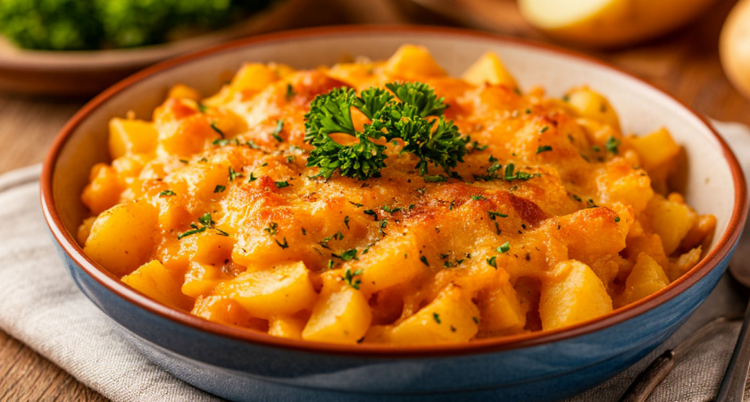 Вот этим и буду питаться в Пост: картофельная запеканка за 15 минут – один раз приготовил, несколько дней доедаешь