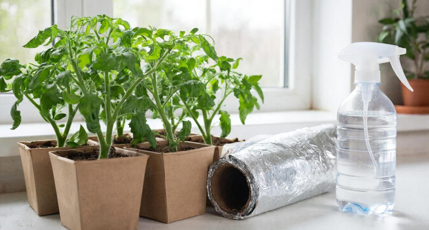 Беру фольгу для рассады: стартует в рост и остановиться не может — трюк, о котором знают единицы