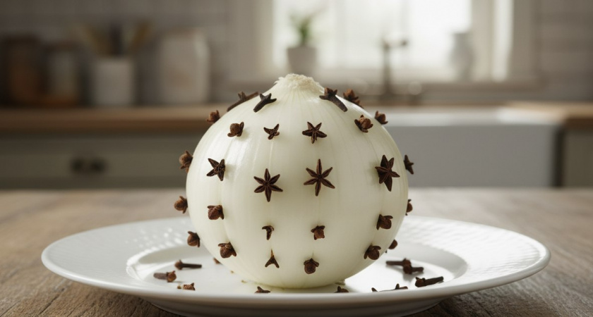 Зачем опытные хозяйки втыкают в лук гвоздику - необычный кулинарный секрет, который поражает