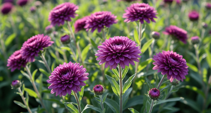 Пурпурное пламя на клумбе: растение, которое цветёт до морозов и не просит полить и постричь