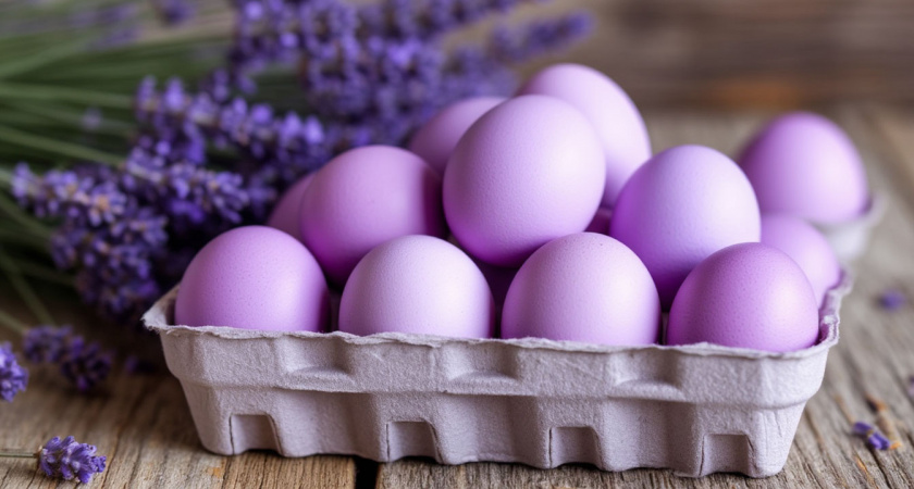 Модный лавандовый оттенок для пасхальных яиц: простой метод окрашивания природными средствами 