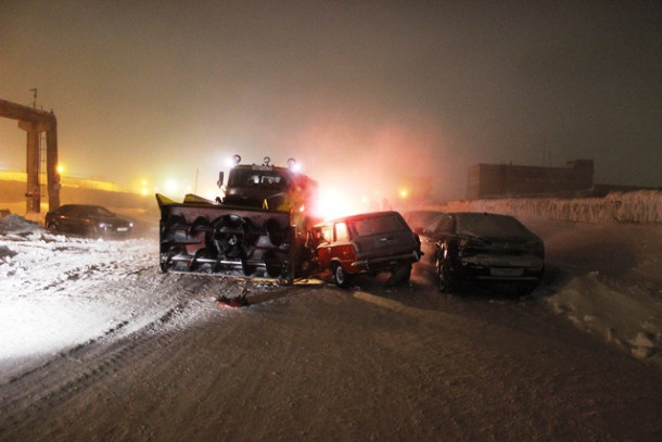 В Коми водитель снегоуборочной техники спровоцировал ДТП
