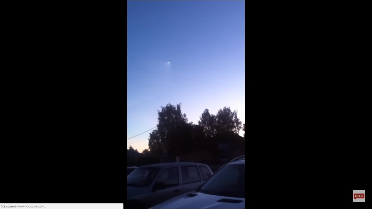 Жители Коми запечатлели в небе ракету "Союз"