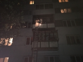 В Ухте горел многоквартирный дом на проспекте Ленина