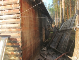 В Коми на пожаре обгорел 24-летний парень