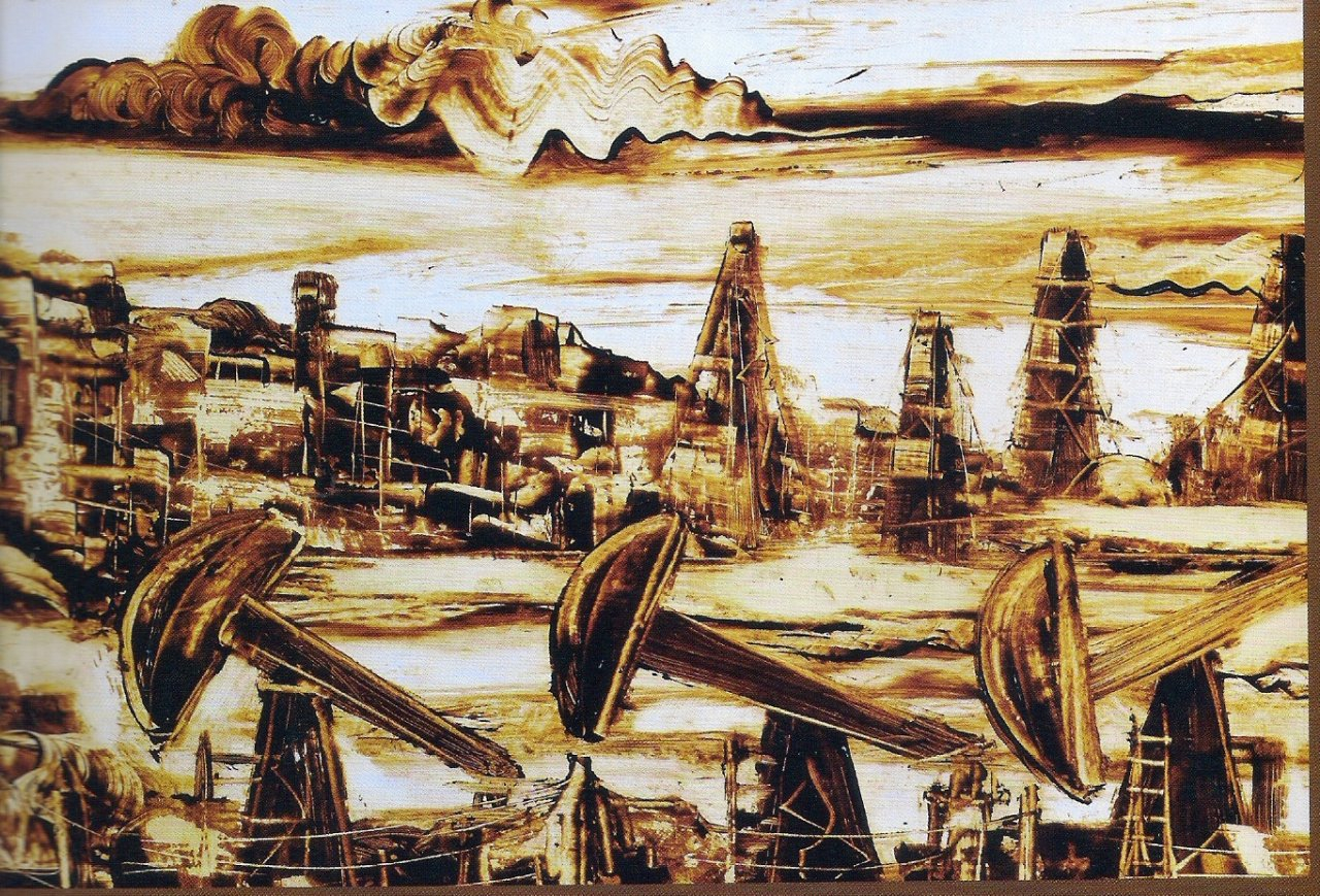 В Ухту привезут картины, нарисованные нефтью
