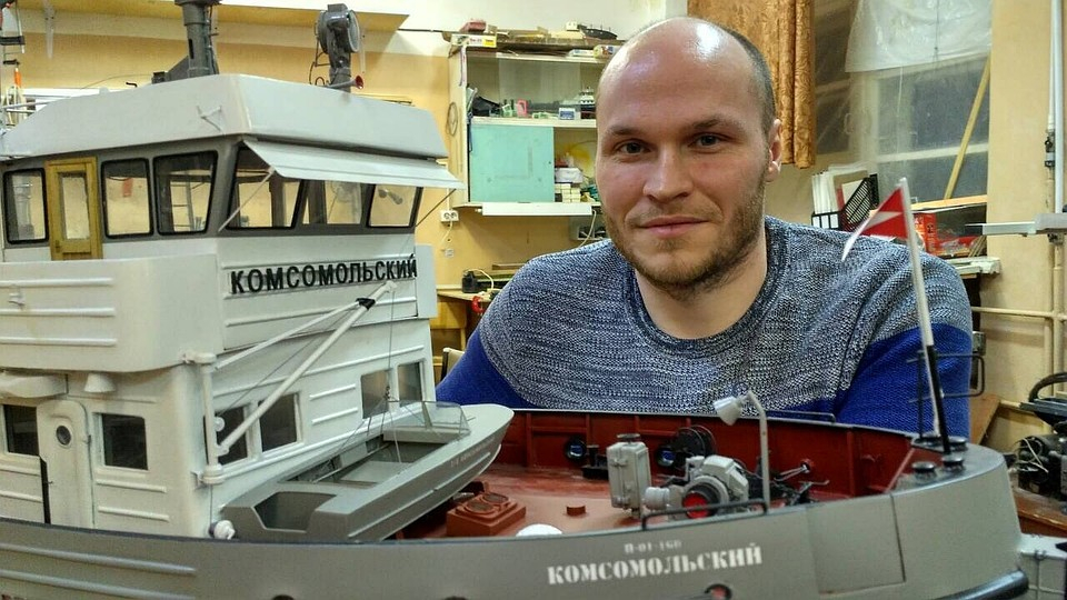 Житель Коми семь лет строил копию буксировщика "Комсомольский"