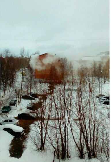В Коми загорелось здание школы
