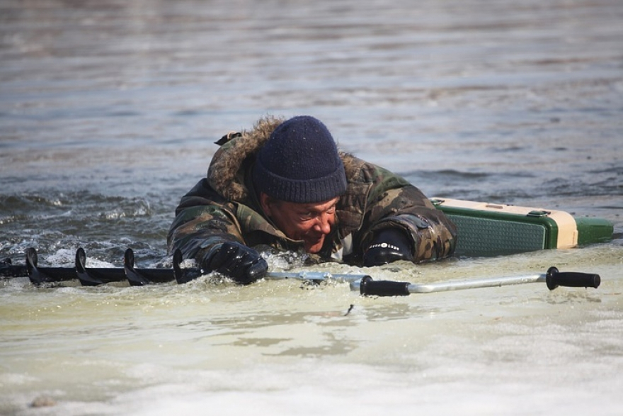 В Сосногорске рыбаки десятками проваливаются под лед