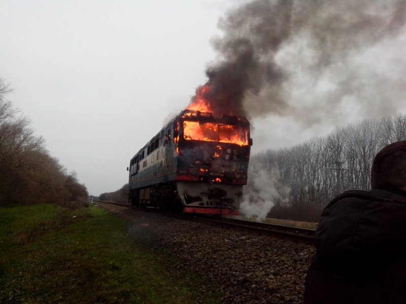 В Княжпогостком районе выгорел поезд на станции Иоссер