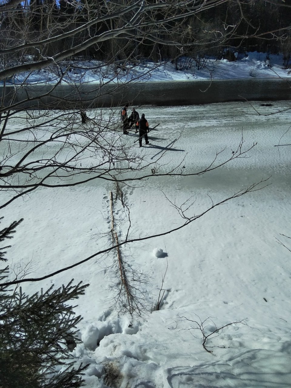 "Провалился под лед": в Коми рыбак вызвал спасателей по пустяку