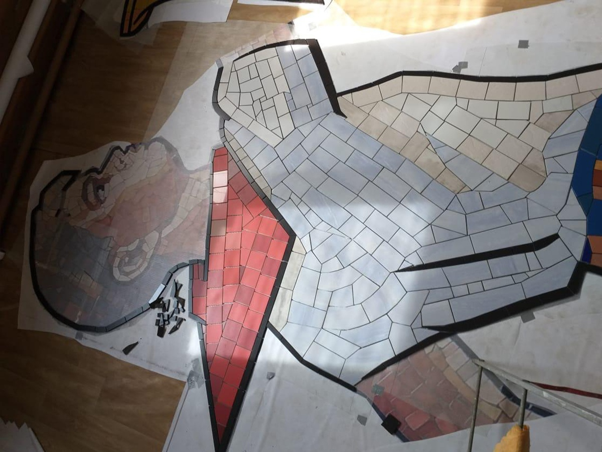 Из чего будет сделана новая мозаика в ухтинском Центре Карчевского?