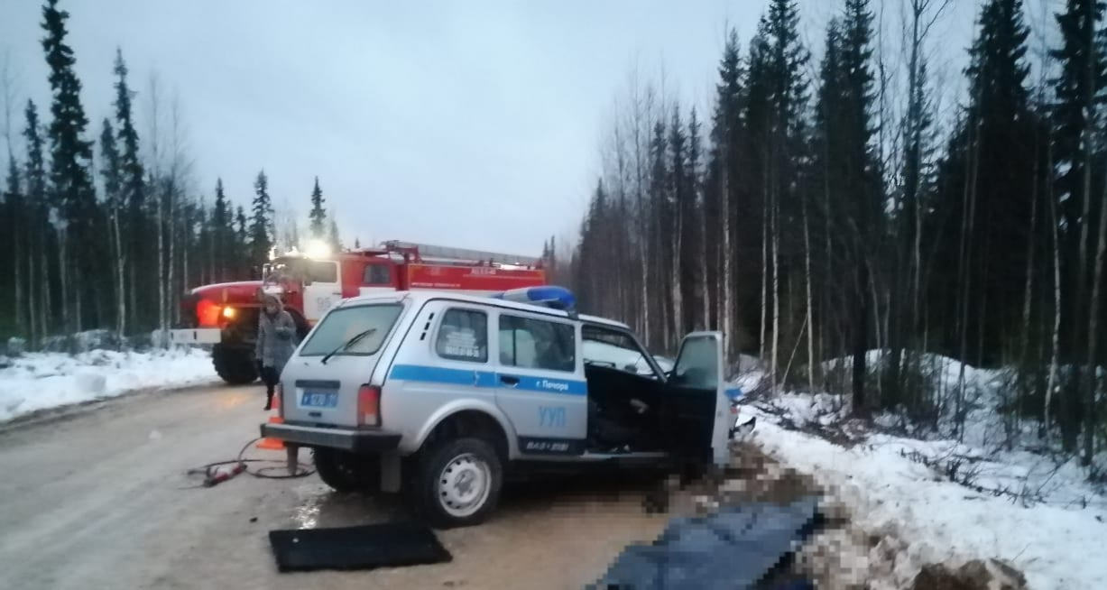 В Коми в смертельном ДТП водитель полицейской машины получил тяжелые травмы