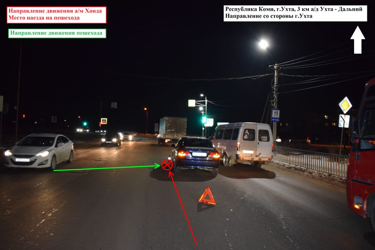 На трассе Ухта-Дальний произошло ДТП: пострадала пожилая женщина