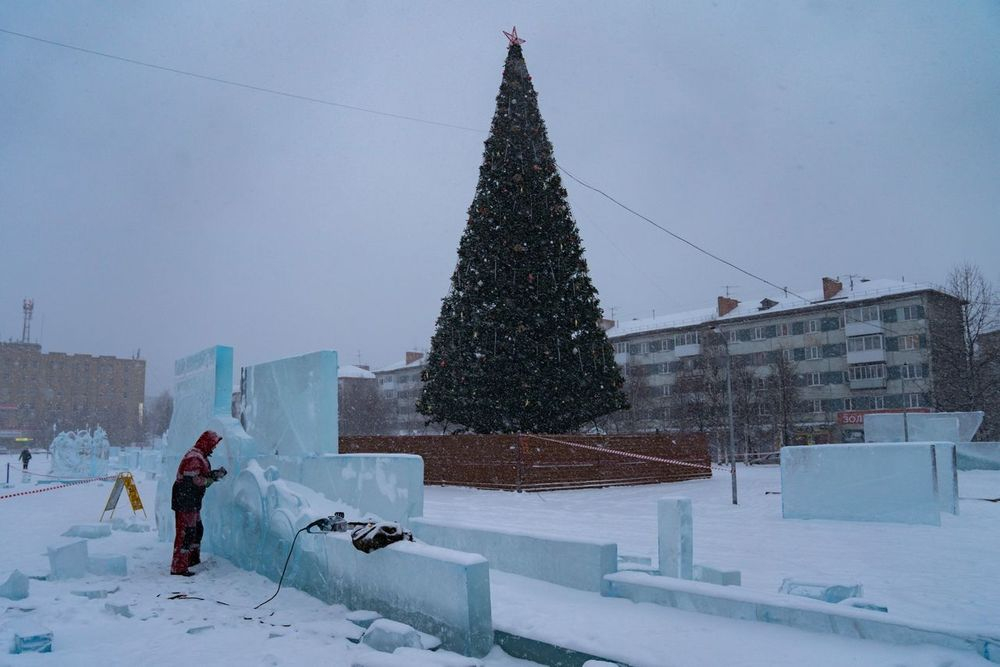 В Ухте на Комсомольской площади откроют ледовый городок