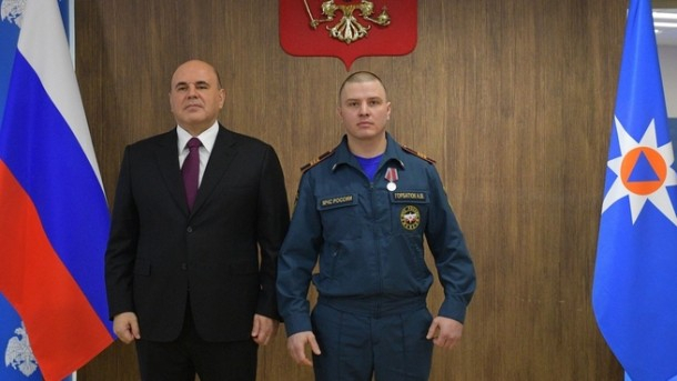 Ухтинец Алексей Горбатюк награжден медалью «За отвагу на пожаре»