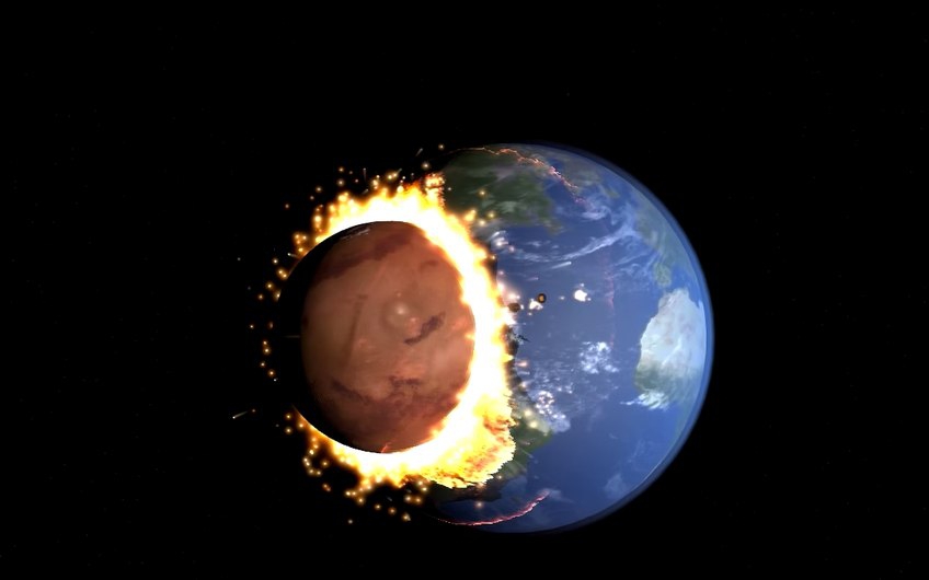 Известна дата столкновения Земли с Марсом
