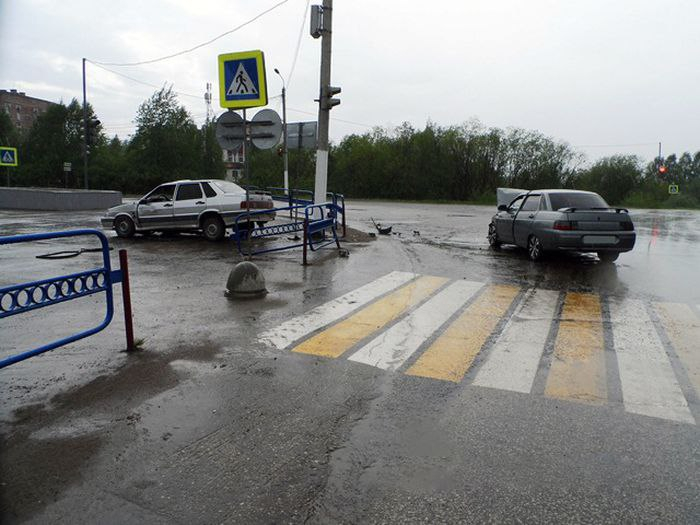 В Сосногорске в ДТП пострадали три человека