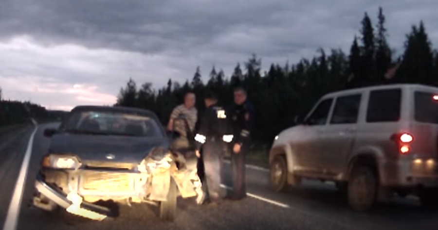 В Коми полиция обстреляла машину пьяного гонщика