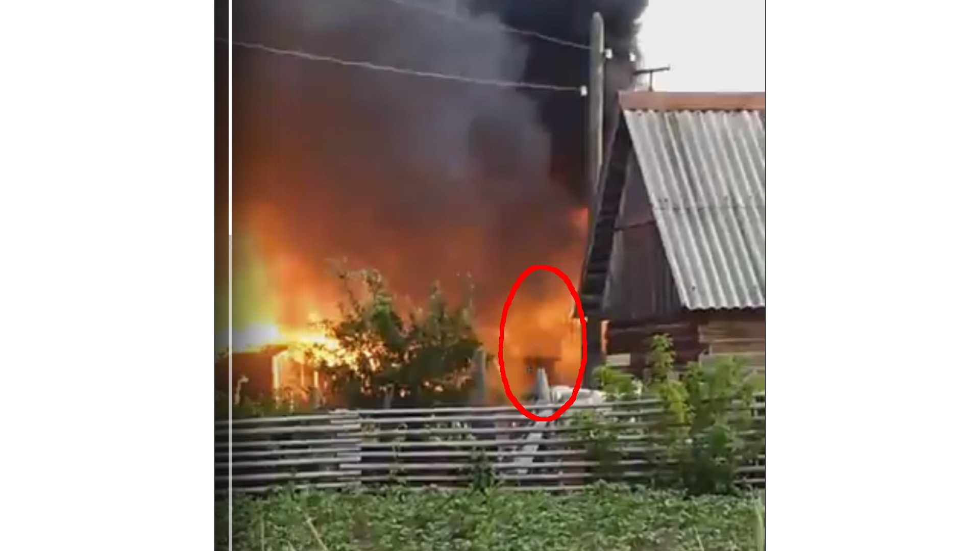 Ухтинцы нашли мистическое видео с пожара в "Транспортнике"