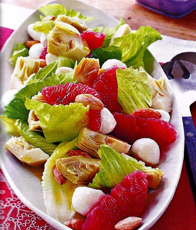 Восьмой день Успенского поста в Ухте: салат из артишоков и грейпфрута
