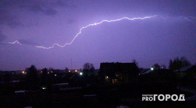 Ухту и Коми накроют грозы и штормовой ветер