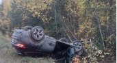 Под Ухтой машина перевернулась и оказалась в кювете