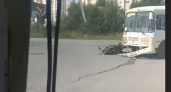 В столице Коми неуступчивый водитель маршрутки врезался в байкера