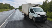 В Коми на трассе "Вятка" фургон протаранил "Ладу Калину"