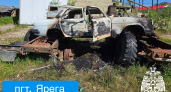 За последние сутки в Ухте сгорел автомобиль