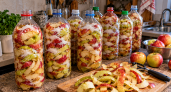 Яблочной кожурой набиваю бутылку до горлышка, посыпаю солью — через несколько дней этим раствором отмываю полкухни