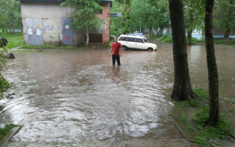 В Ухте произошел грандиозный потоп (фото, видео)