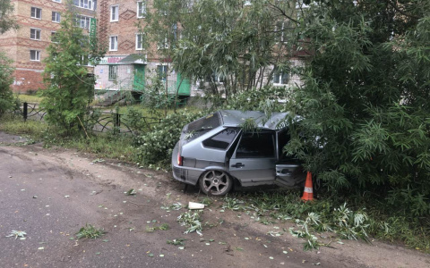 В Коми водитель ВАЗа влетел в дерево и бросил на месте ДТП раненую женщину (фото)