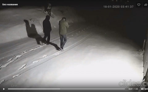 Сосногорцы в балаклавах попали на видео, когда воровали камеры наблюдения