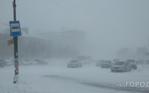 Штормовое предупреждение: Ухту захватит гололед и сильная метель