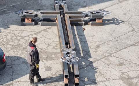 В Сосногорске установят семиметровый металлический крест