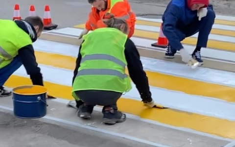 Ухта не будет платить подрядчику за некачественную разметку на дорогах