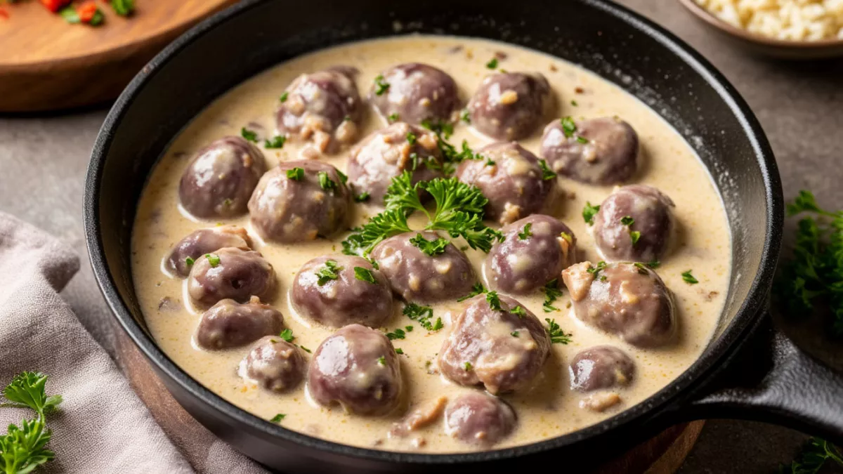 Куриные сердечки, которые тают во рту: сметанный соус делает чудеса – рецепт до безобразия прост