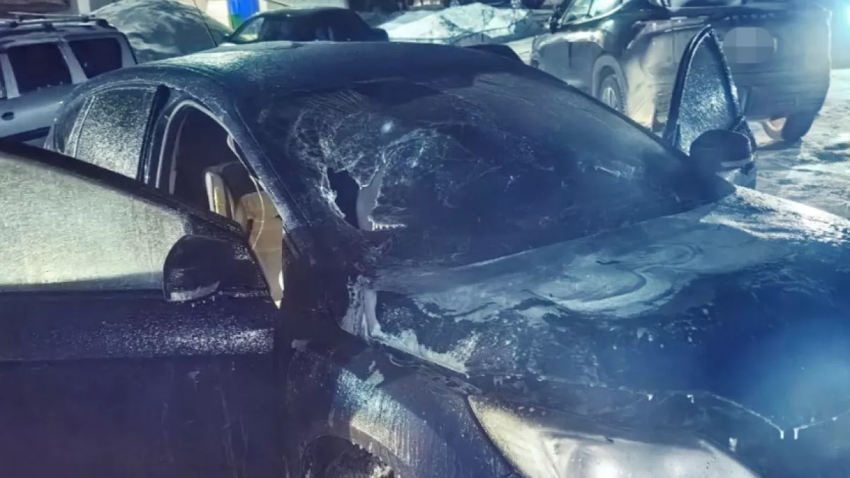 Техническая неисправность привела к пожару в автомобиле в Ухте