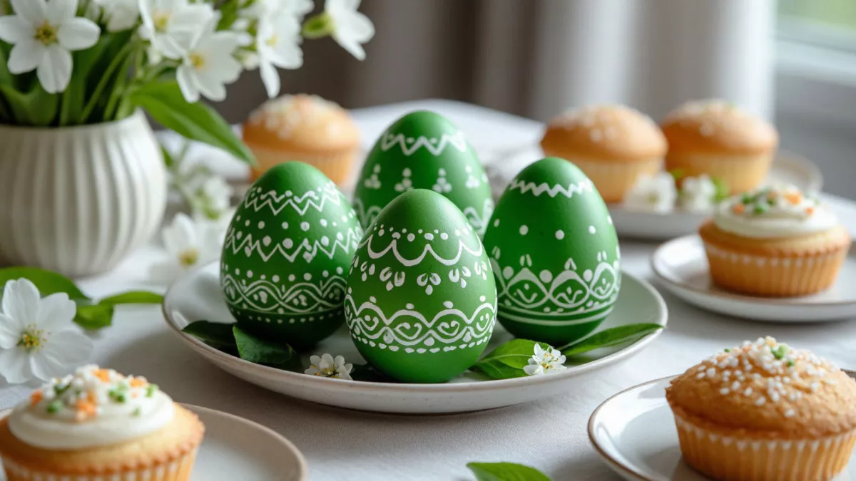 Покраска яиц на Пасху петрушкой: секрет изумрудного цвета без химии