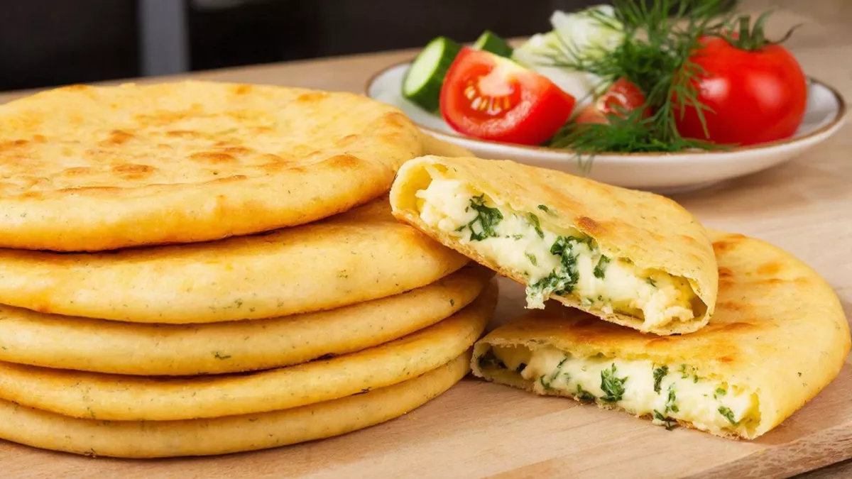 Ни хлеб и не пицца: на обед — вкуснейшая сырная лепешка с пикантным чесночным ароматом