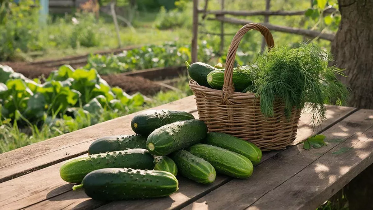 Не гибрид, а плодоносный конвейер: валит огурцами и в засуху, и в холода – от урожая спасу нет, собираем по 10 кг с 1 куста