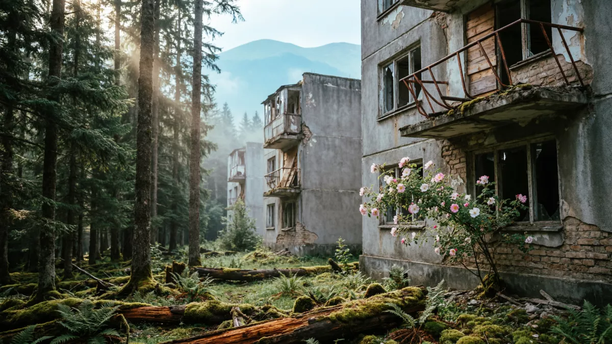 Хоть тепло и море недалеко, отсюда уехали все: крупный поселок в Абхазии, где никто уже не живёт