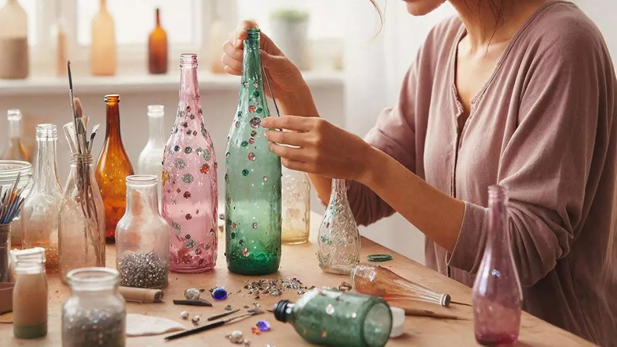 Бутылки больше не выкидываю - а превращаю в стильные вазы: 3 эффектных решения для современного интерьера