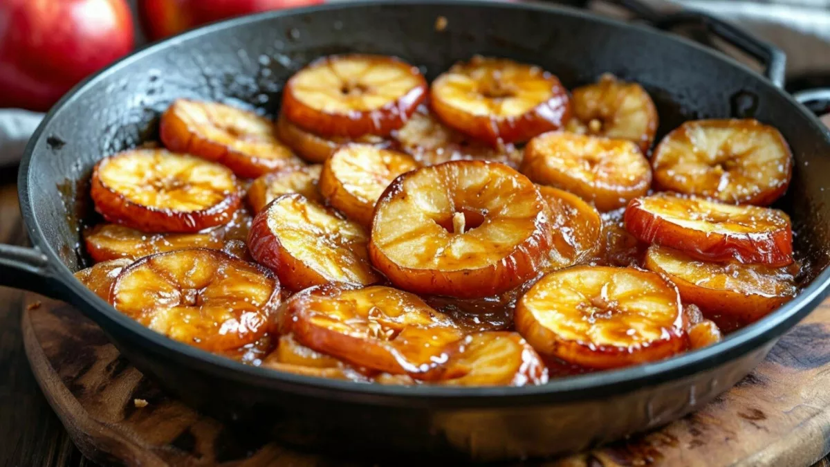 Вместо сливочных тортов и жирных пирожков: отличный постный десерт из жареных яблок