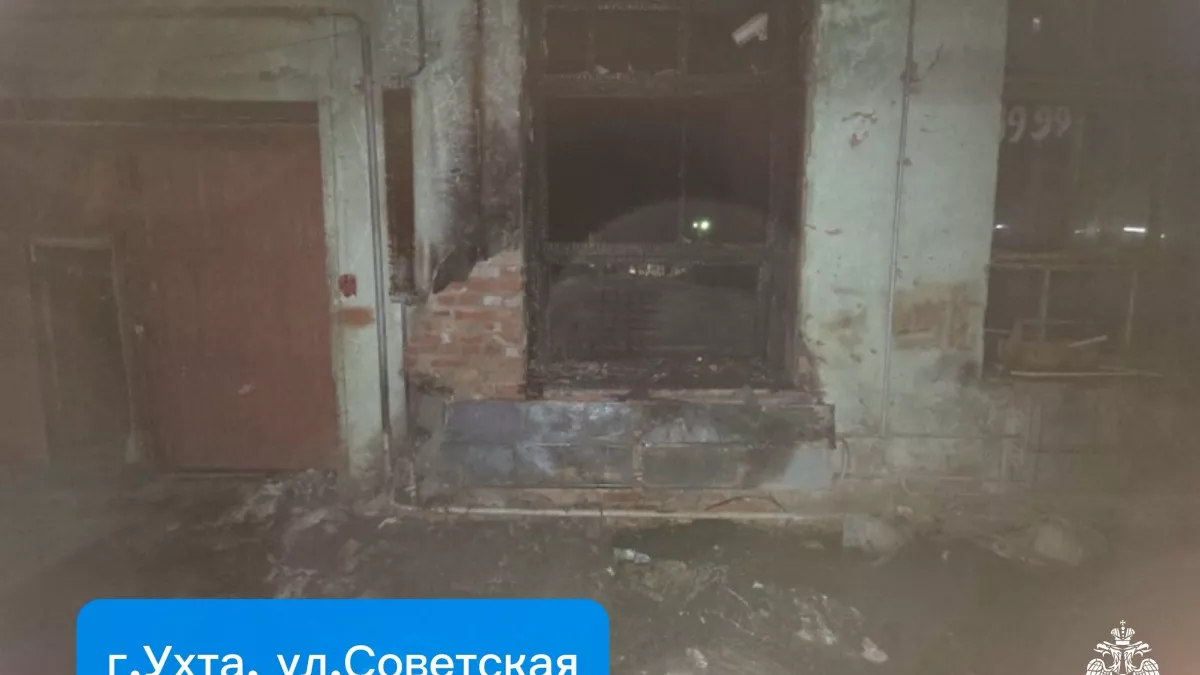 В Ухте сгорели остановка и помещение техникума