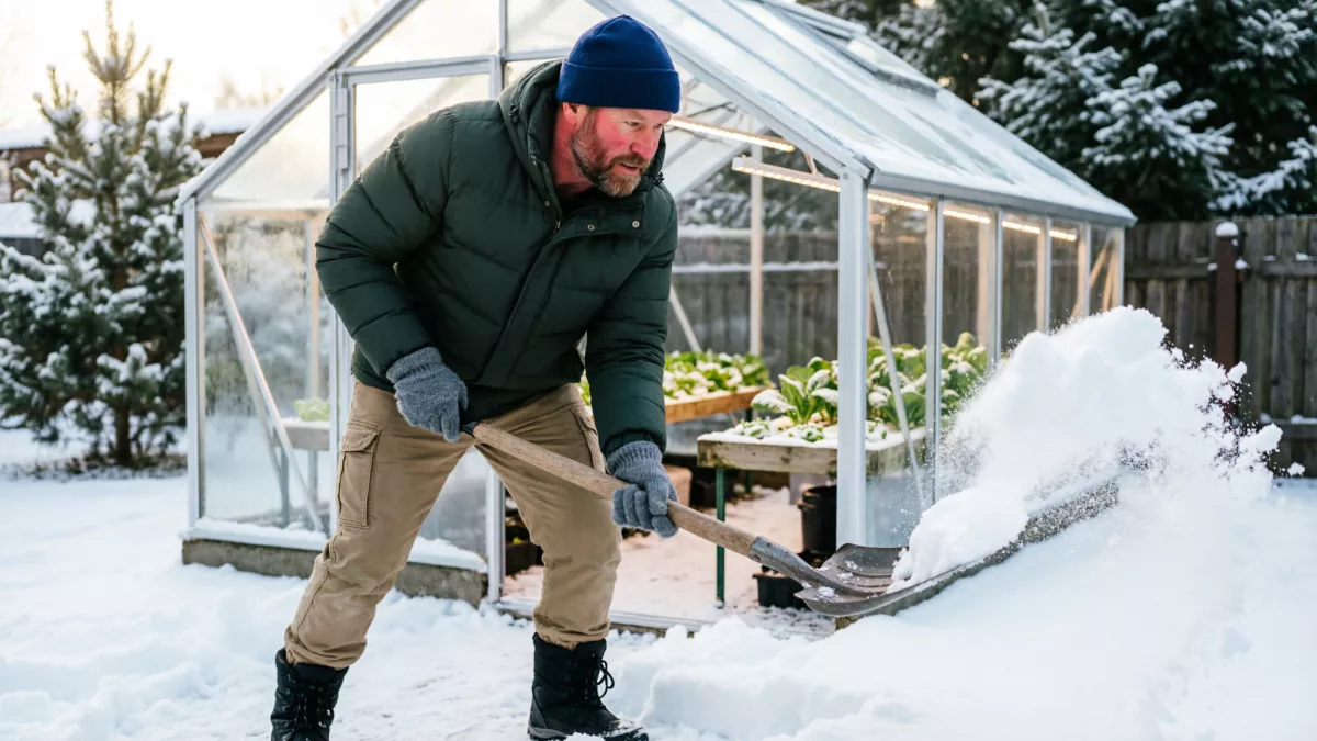 Узнал у соседа, зачем он заносит снег в теплицу весной. Теперь делаю так же и всем советую
