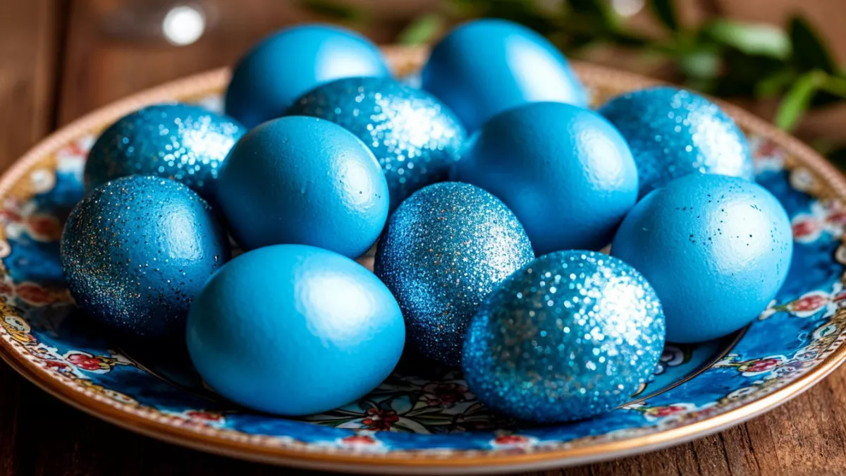 Не мусор, а сокровище: крашу яйца в "космический" цвет без химии - луковая шелуха в пролёте