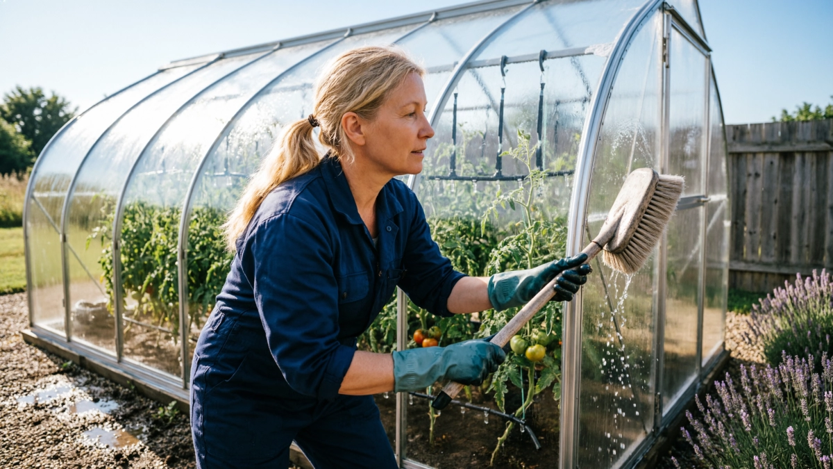 Кладу в ведро воды 2 бесплатных ингредиента – и мою теплицу без хлопот: любая грязь отходит мигом